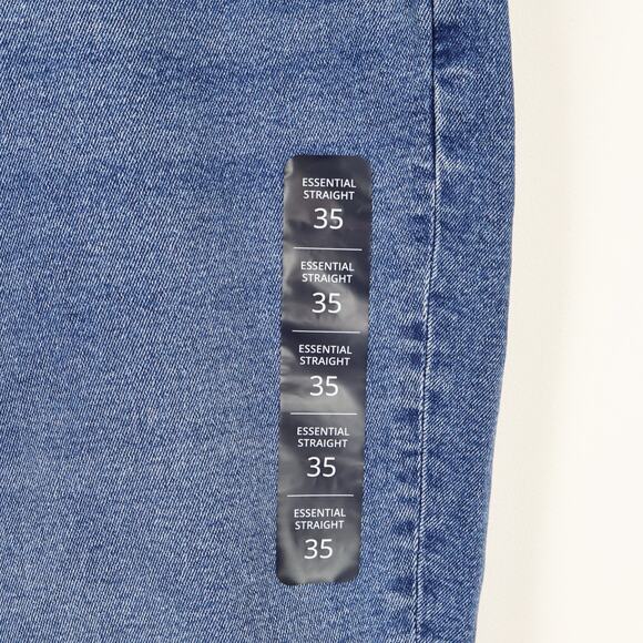 NWT J.Crew Factory Essential Straight Jean All-Day Stretch Running Lake Wash 35 - Picture 12 of 13